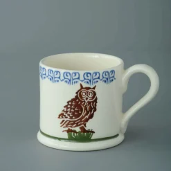 Brixton Pottery Brixton Pottery|Assorted Mugs|Owl on a Stump Small Mug