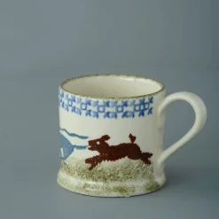 Brixton Pottery Brixton Pottery|Assorted Mugs|Scottie Dog Chasing Small Mug