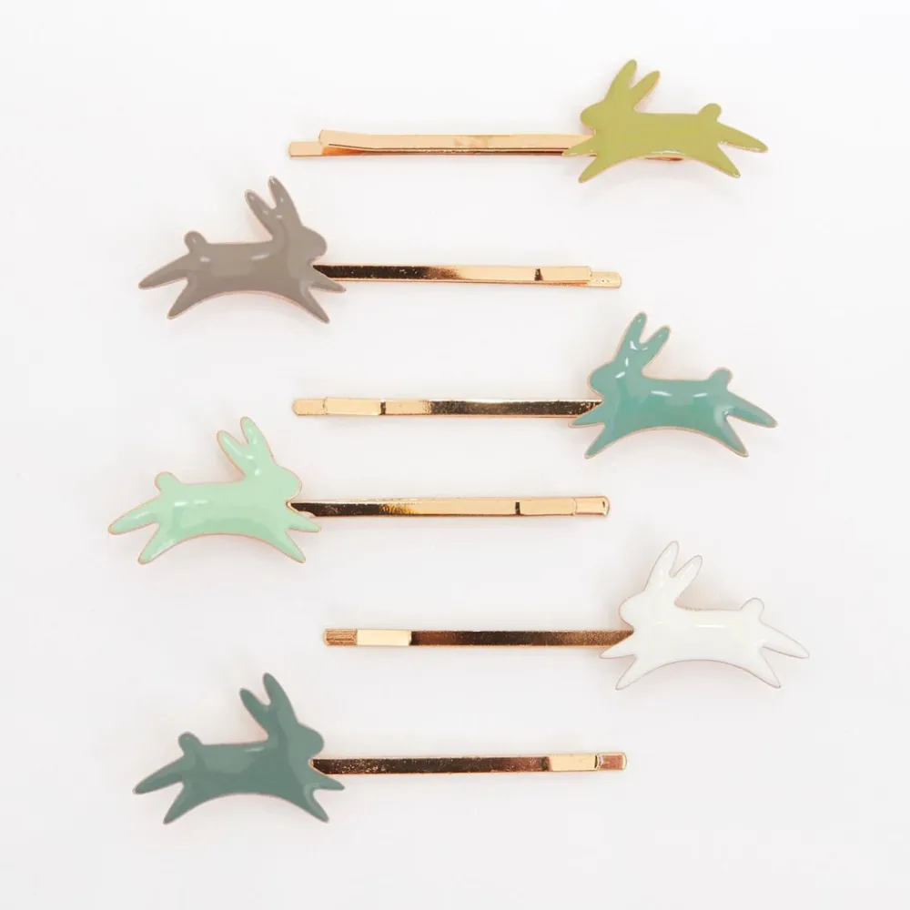 Childrenswear|Bunny Enamel Hair Slides