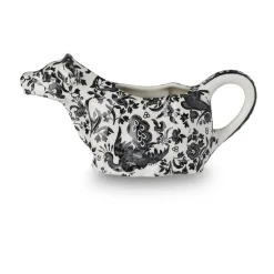 Burleigh Pottery Burleigh Pottery|Creamers & Sugar Bowls|Black Regal Peacock Cow Creamer
