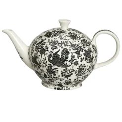 Burleigh Pottery Burleigh Pottery|Teapots|Black Regal Peacock Large Teapot