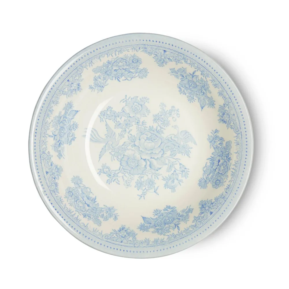 Burleigh Pottery Burleigh Pottery|Blue Asiatic Pheasants Pudding & Soup Bowl
