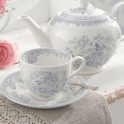 Burleigh Pottery Burleigh Pottery|Teacups & Saucers|Blue Asiatic Pheasants Teacup & Saucer