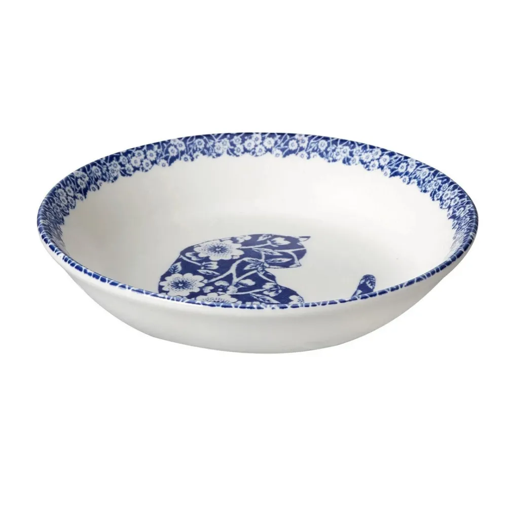 Burleigh Pottery Burleigh Pottery|Blue Calico Cat Butter Pat