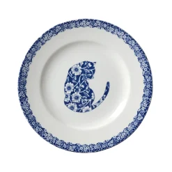Burleigh Pottery Burleigh Pottery|Blue Calico Cat Small Plate