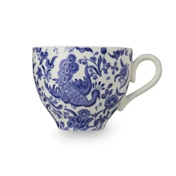 Burleigh Pottery Burleigh Pottery|Teacups & Saucers|Blue Regal Peacock Teacup & Saucer