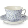 Burleigh Pottery Burleigh Pottery|Teacups & Saucers|Pale Blue Felicity Teacup & Saucer