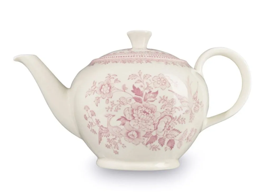 Burleigh Pottery Burleigh Pottery|Teapots|Pink Asiatic Pheasants Large Teapot