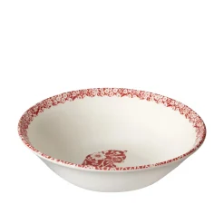 Burleigh Pottery Burleigh Pottery|Red Calico Cat Cereal Bowl