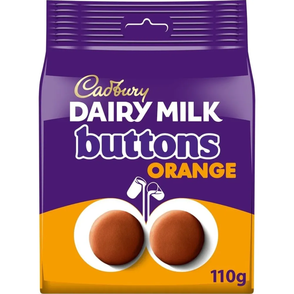 British Chocolate|Cadbury Giant Orange Buttons Pouch 110g