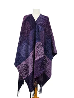Scarves & Wraps|Calzeat of Scotland Celtic Knot Heather Ruana