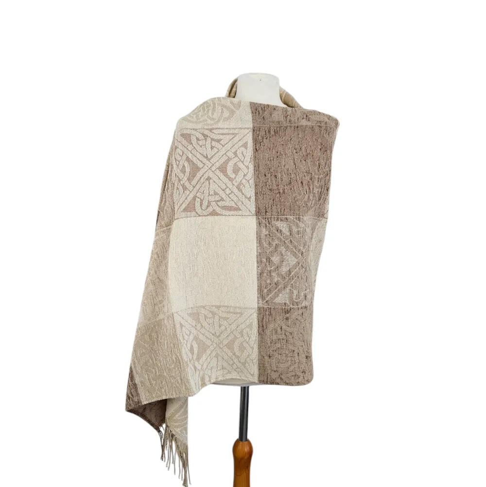 Scarves & Wraps|Calzeat of Scotland Celtic Knot Linen Wrap