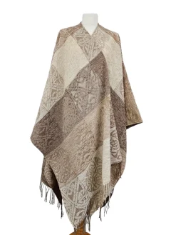 Scarves & Wraps|Calzeat of Scotland Celtic Knot Linen Ruana