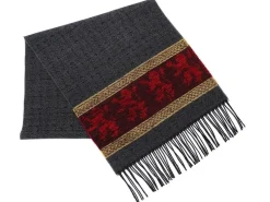 Scarves & Wraps|Calzeat of Scotland Celtic Alba Lion Red Jacquard Scarf