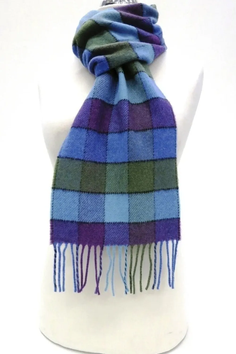 Scarves & Wraps|Calzeat of Scotland Lagos Carousel Border Lambswool Scarf