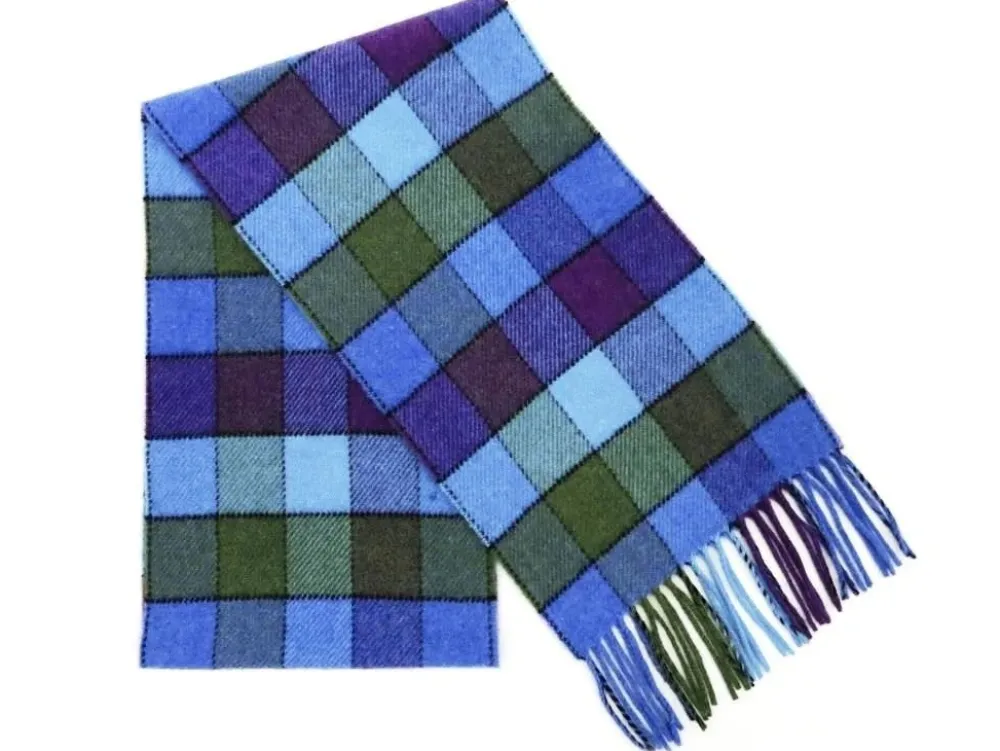 Scarves & Wraps|Calzeat of Scotland Lagos Carousel Border Lambswool Scarf