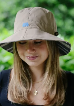 Hats|Rainwear & Umbrellas|Camel & Cabana Rain Cap Bucket Hat