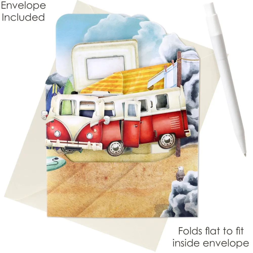 Greeting Cards|Camping Van Swing Card