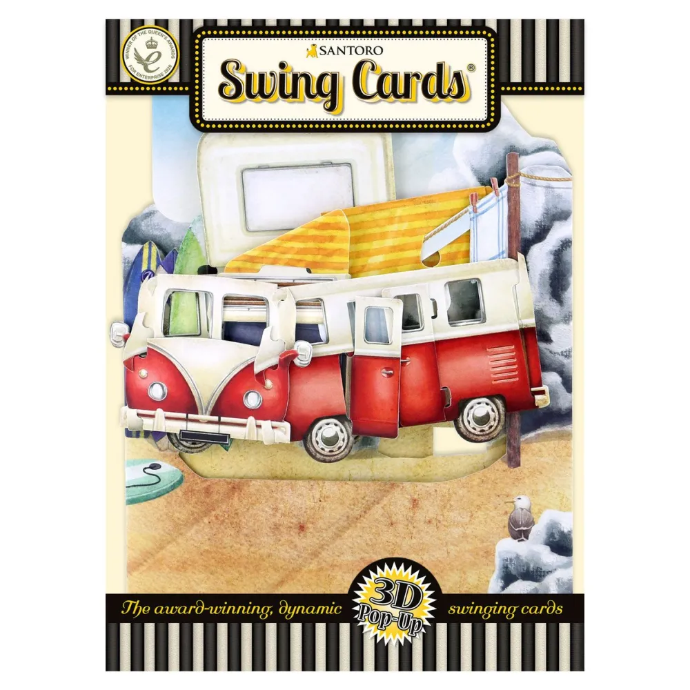 Greeting Cards|Camping Van Swing Card