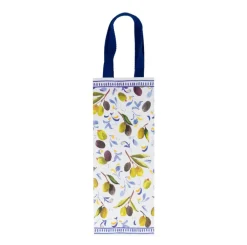 Caspari Gift Bags|Mediterranean Blue Bottle Bag