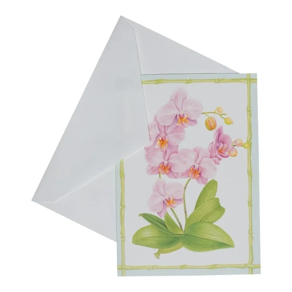 Caspari Boxed Cards|Orchid Conservatory Thank You Boxed Cards