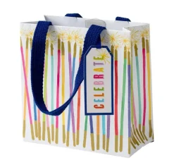 Caspari Gift Bags|Party Candles Small Square Gift Bag
