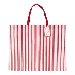 Caspari Gift Bags|Stripes For Days Red/White Jumbo Gift Bag