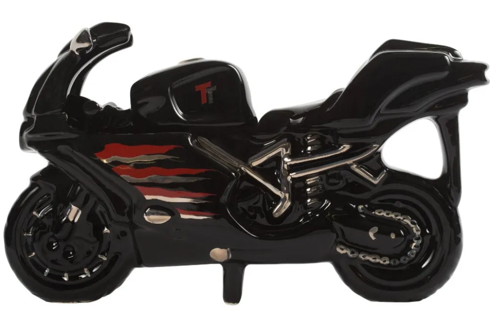 Ceramic Inspirations Teapots|Motor Bike Black Teapot