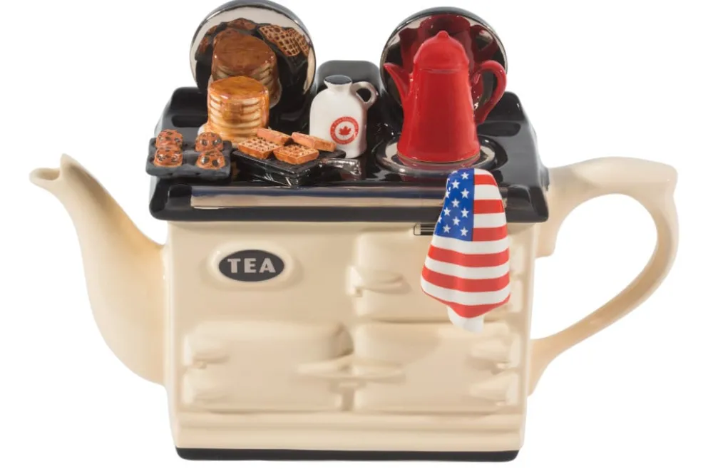 Ceramic Inspirations Teapots|American Breakfast Large Cream Aga-Style Teapot
