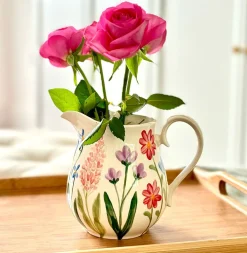 Ceramic Inspirations Creamers & Sugar Bowls|Wildflower Medium Curvy Jug