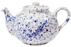Ceramic Inspirations Teapots|Blue Splatter Large Betty Teapot