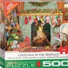 Games & Puzzles|Christmas By The Fireplace 500 Piece Puzzle
