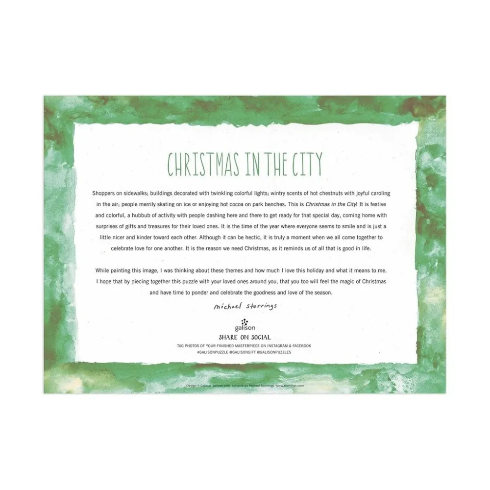Games & Puzzles|Christmas in the City 1000-Piece Puzzle