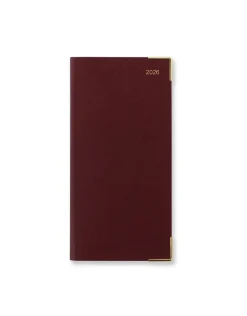 Journals & Other Stationery|Classic Slim Landscape Week to View Planner with Appointments and Planners 2026, Burgundy