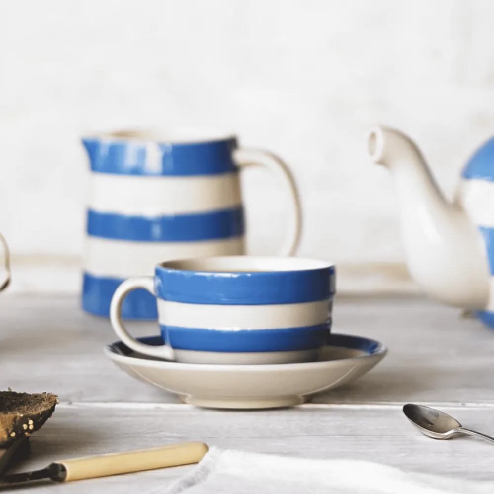 Cornishware Cornishware|Teacups & Saucers|Blue Breakfast Cup & Saucer