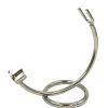 Blades & Shave Accessories|Curved Chrome Razor Stand for Safety Razors