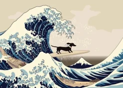 Greeting Cards|Dachshunds Wave Birthday Card
