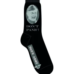 Socks|Dad's Army Don't Panic Black Socks