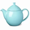Teapots|Dew Teapot with Basket Infuser - Turquoise