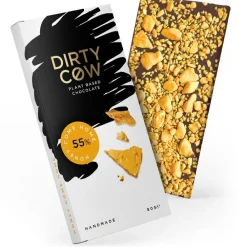 British Chocolate|Dirty Cow Honeycomb Heaven Plant Based Chocolate Bar