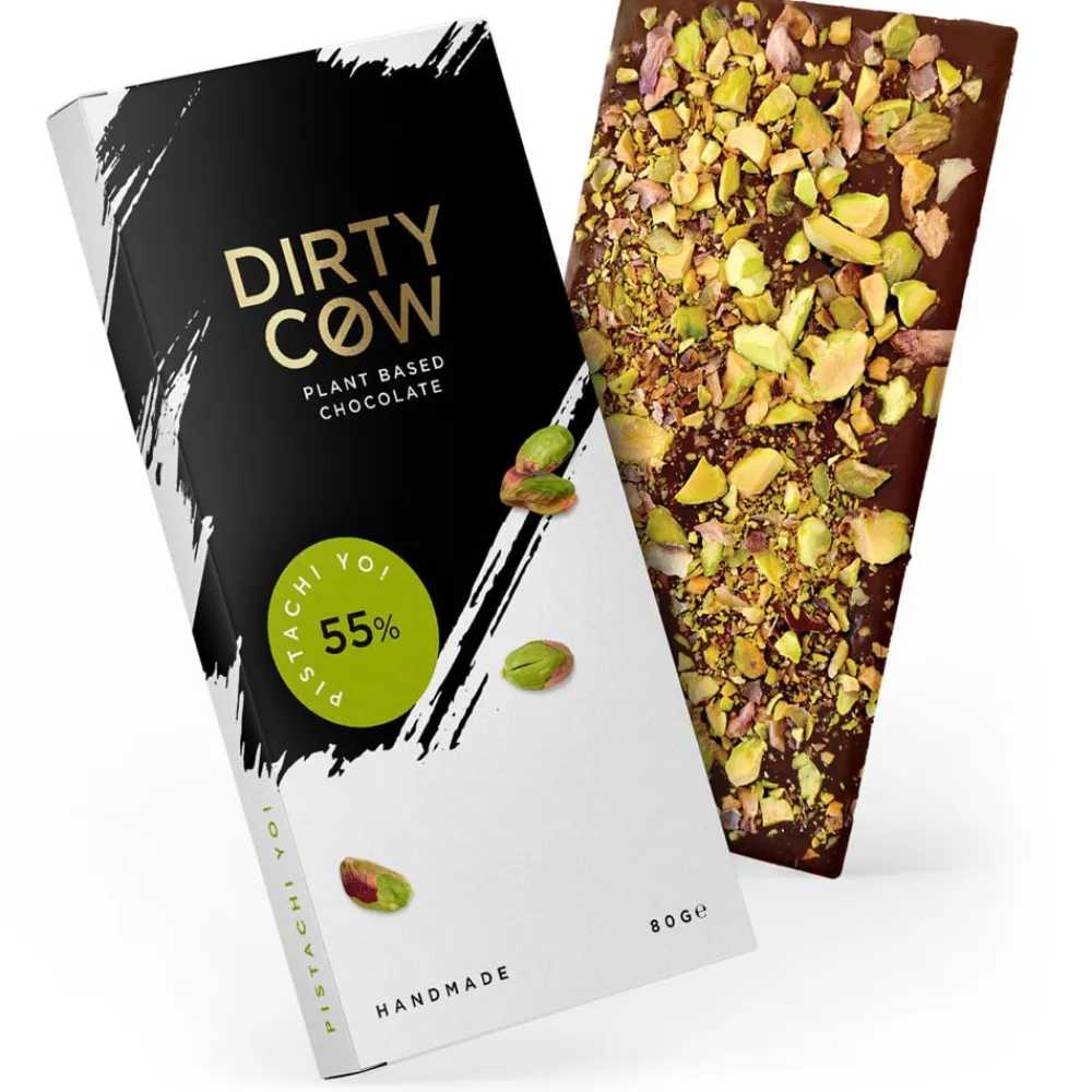 British Chocolate|Dirty Cow Pistachi Yo! Plant Based Chocolate Bar