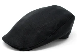 Hats|Donegal Touring Cap in Black Linen