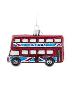 Souvenirs|Double Decker Glass Ornament