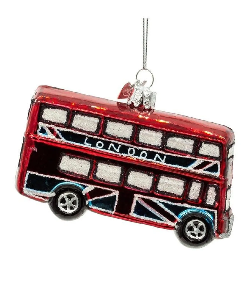 Souvenirs|Double Decker Glass Ornament