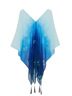 Scarves & Wraps|Dragonflies Recycled Bottle Poncho