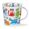 Dunoon Shape: Cairngorm|Cairngorm Colorful Crew Cat Mug