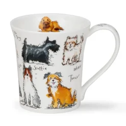 Dunoon Shape: Jura|Jura Messy Dogs Mug