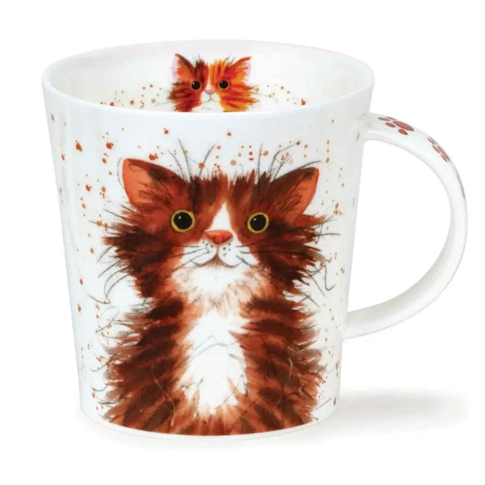 Dunoon Shape: Lomond|Lomond Catter Splatter Tabby Mug