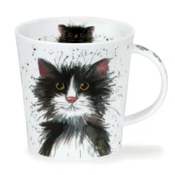 Dunoon Shape: Lomond|Lomond Catter Splatter Black & White Mug