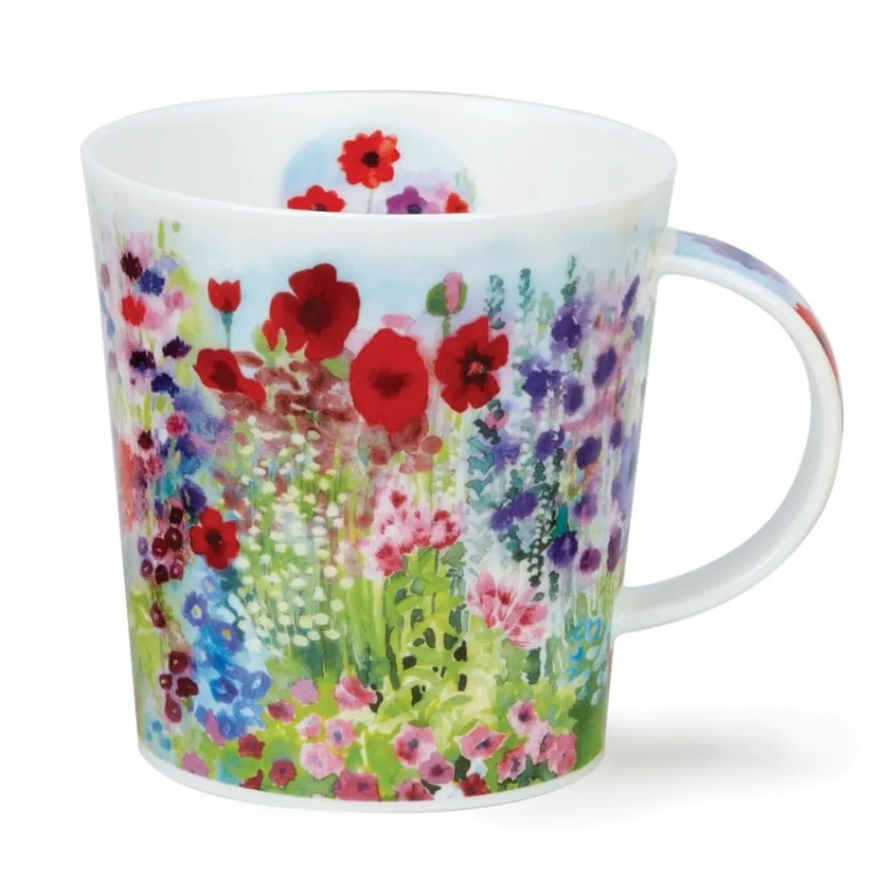 Dunoon Shape: Lomond|Lomond Cottage Garden Red Mug